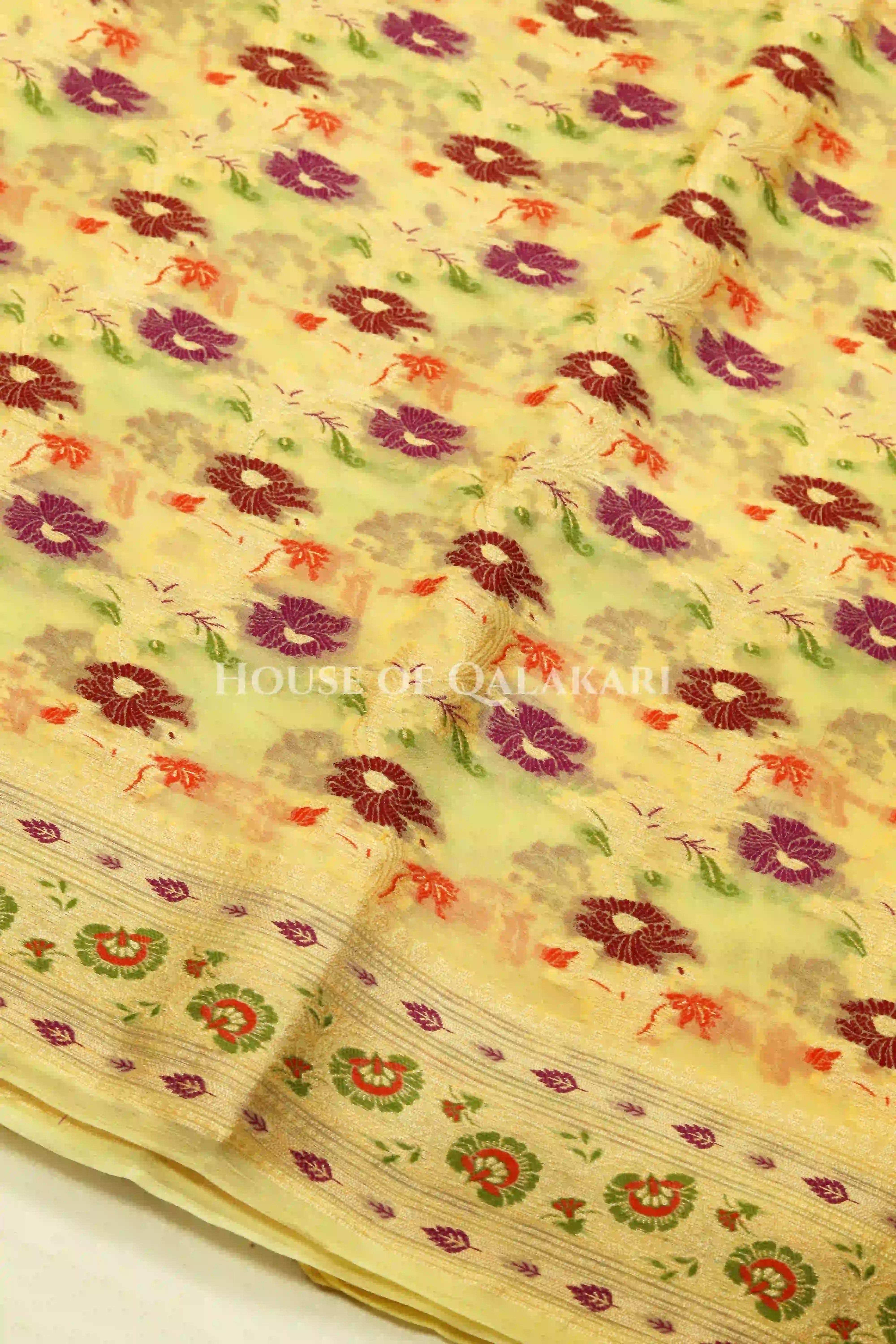 Khaddi Georget Silk Saree Body