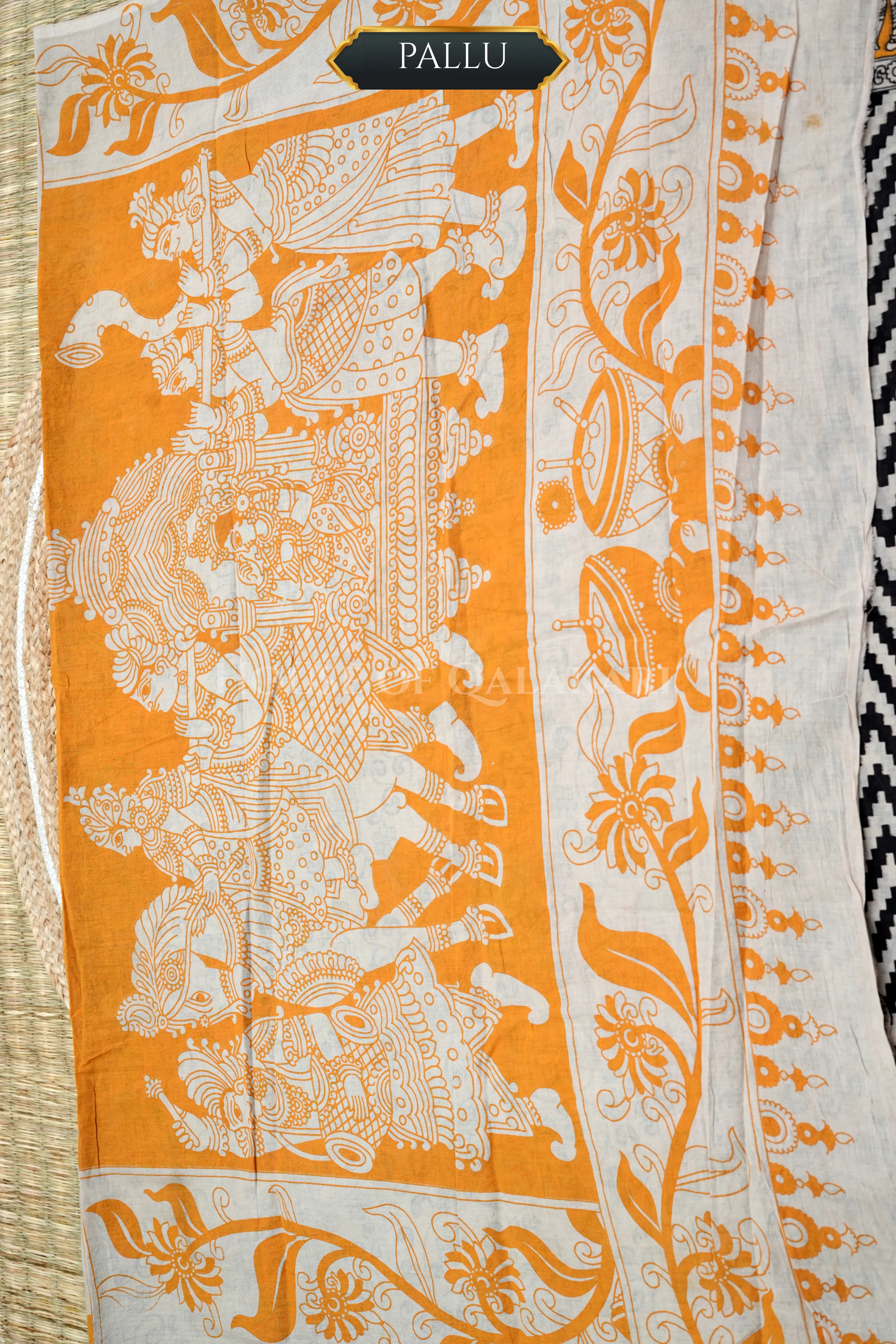 cotton kalamkari saree 0454 pallu