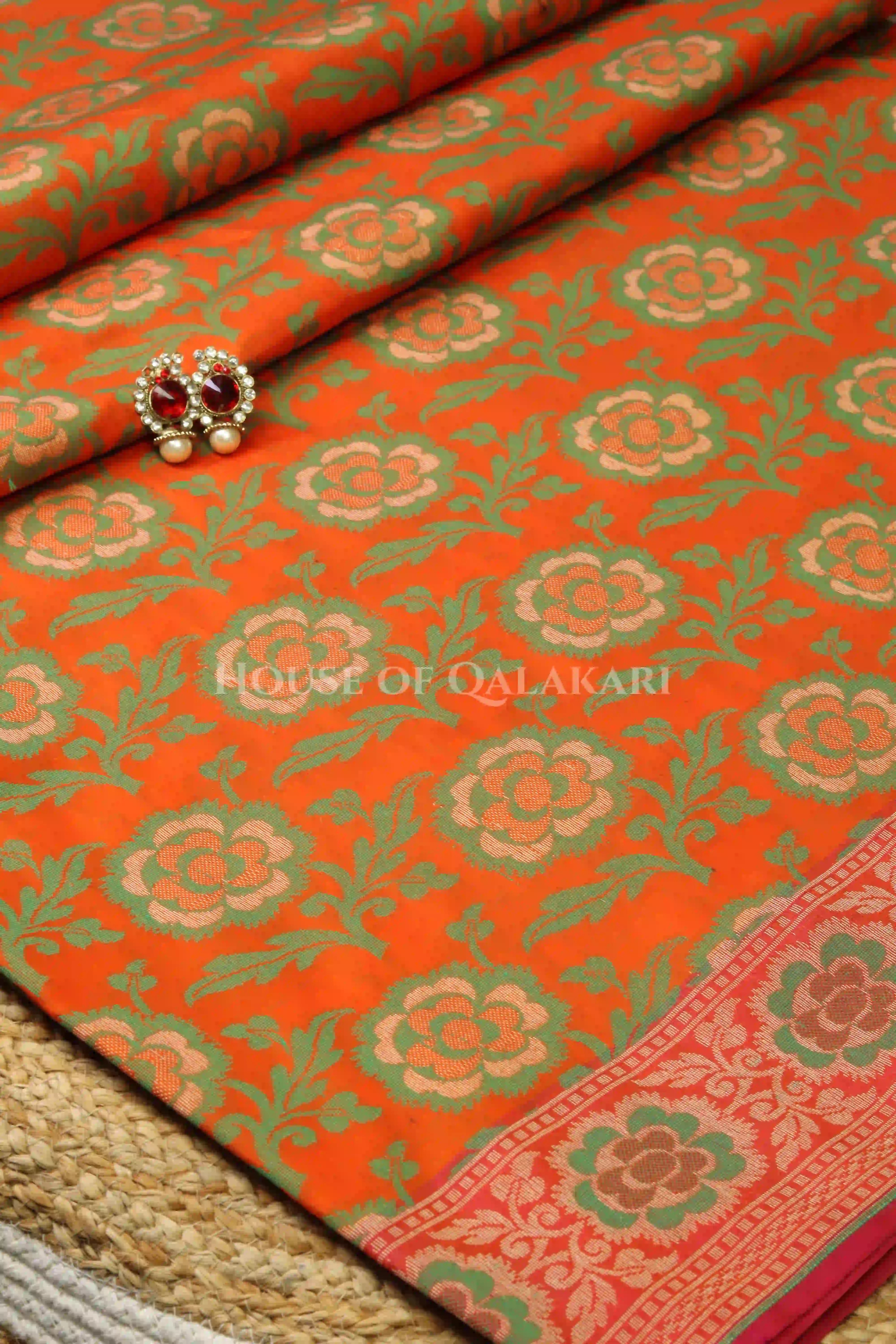 georget silk saree body