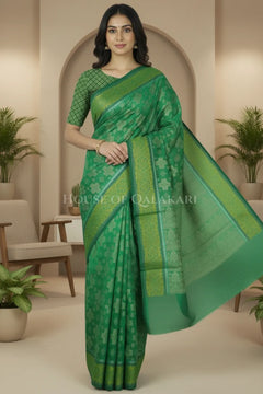 mulmul cotton patola saree 0429 front pose