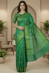 mulmul cotton patola saree 0429 front pose