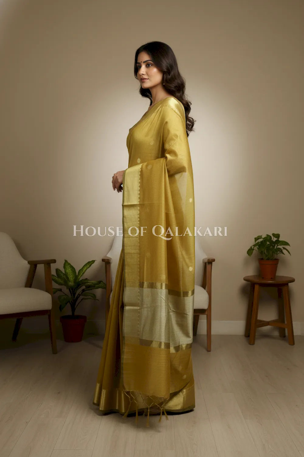 cotton saree 0349 side pose