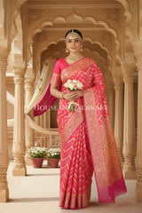 Khaddi Georget Silk Saree Bridal Pose
