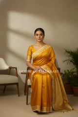 Silk Saree sitting pose