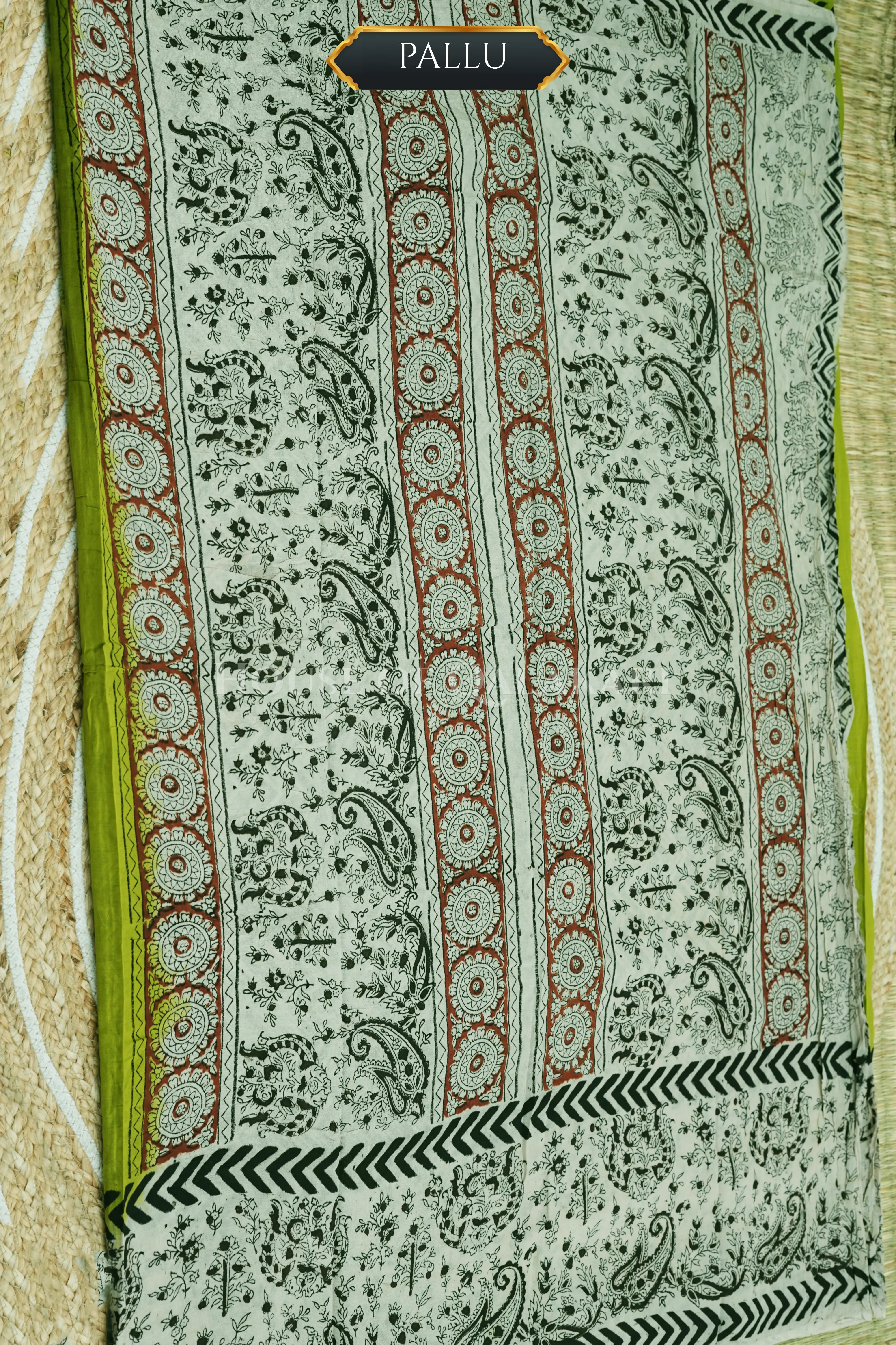 chennuri silk kalamkari saree 0447 pallu