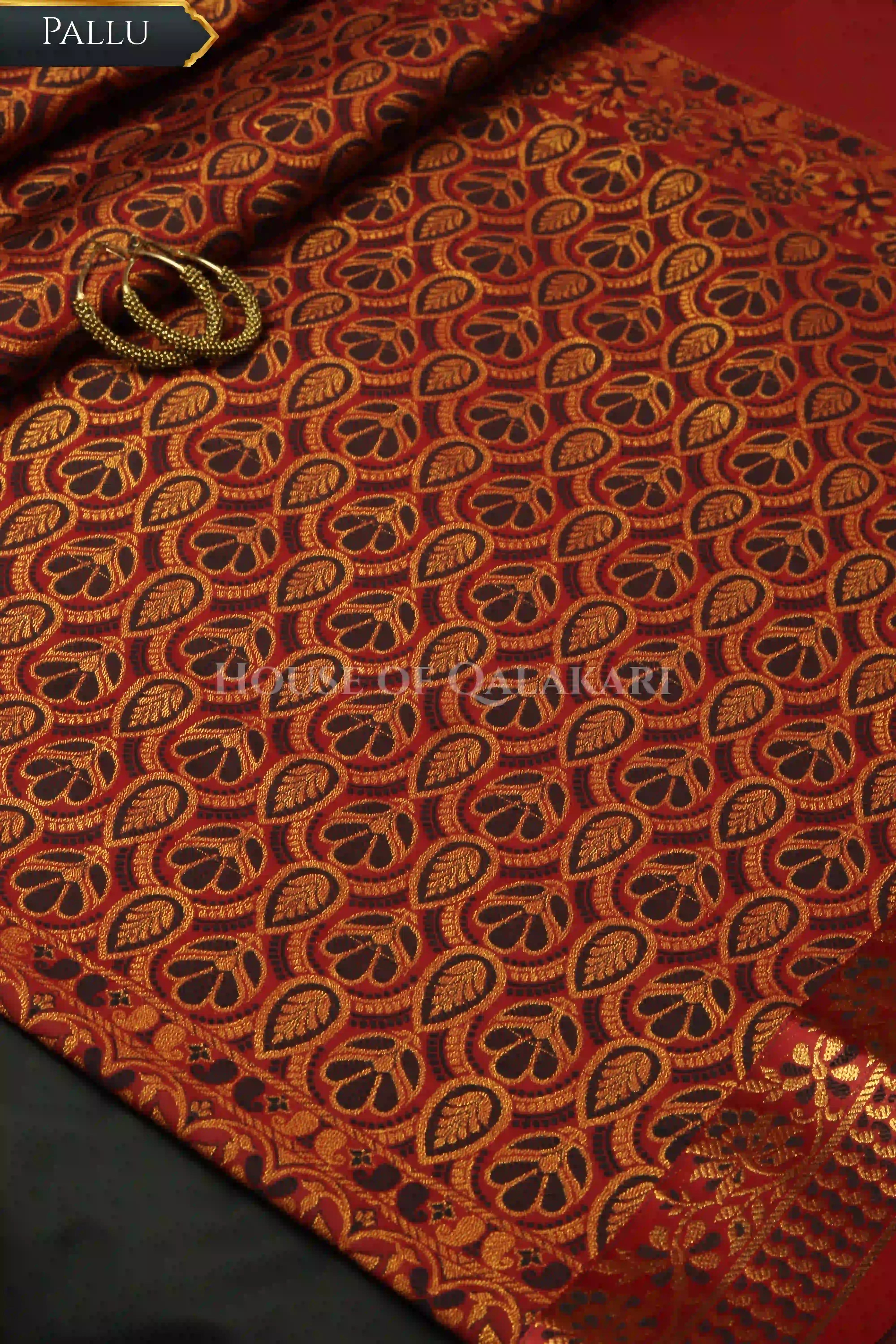 silk saree pallu