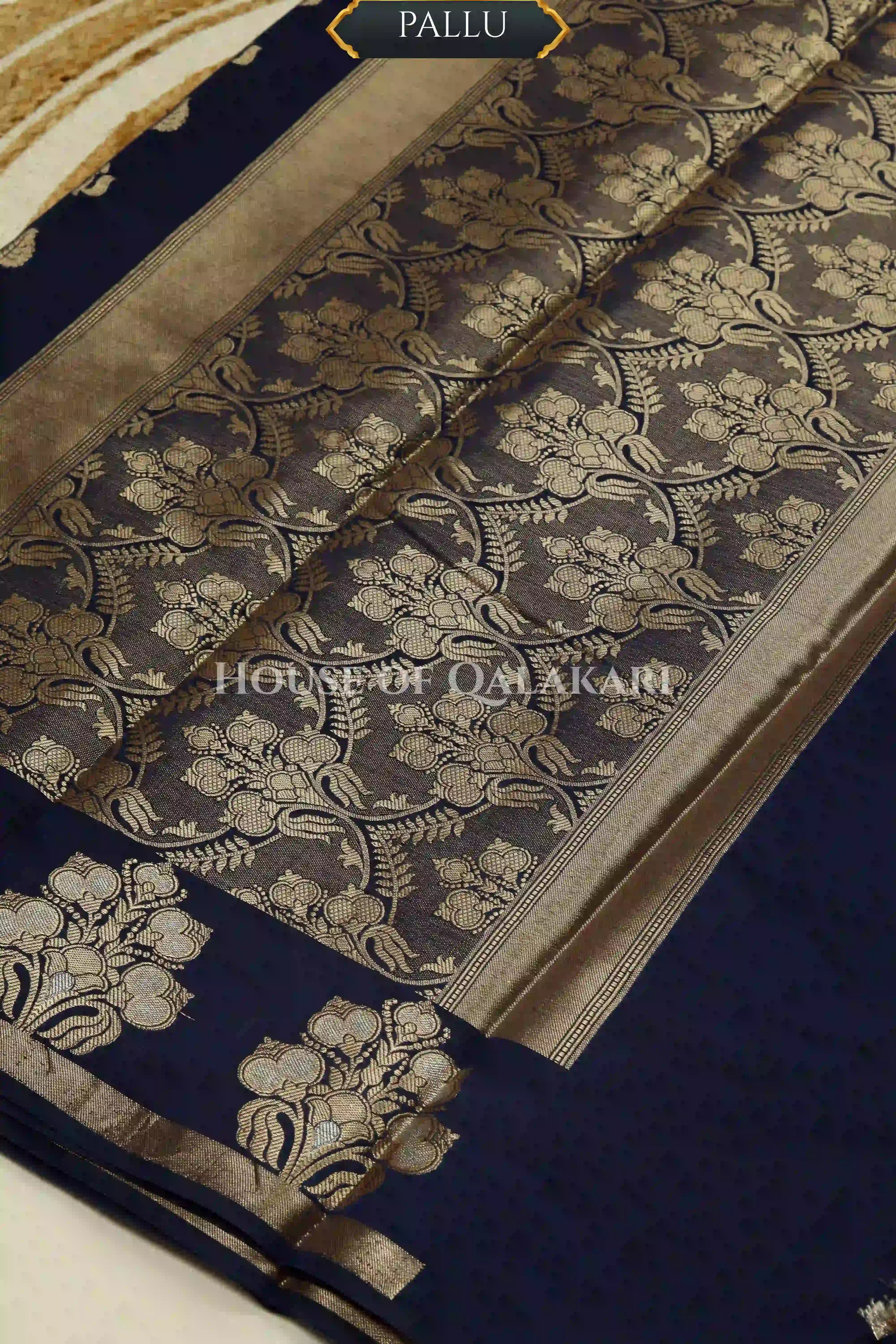 Monga Silk Saree pallu