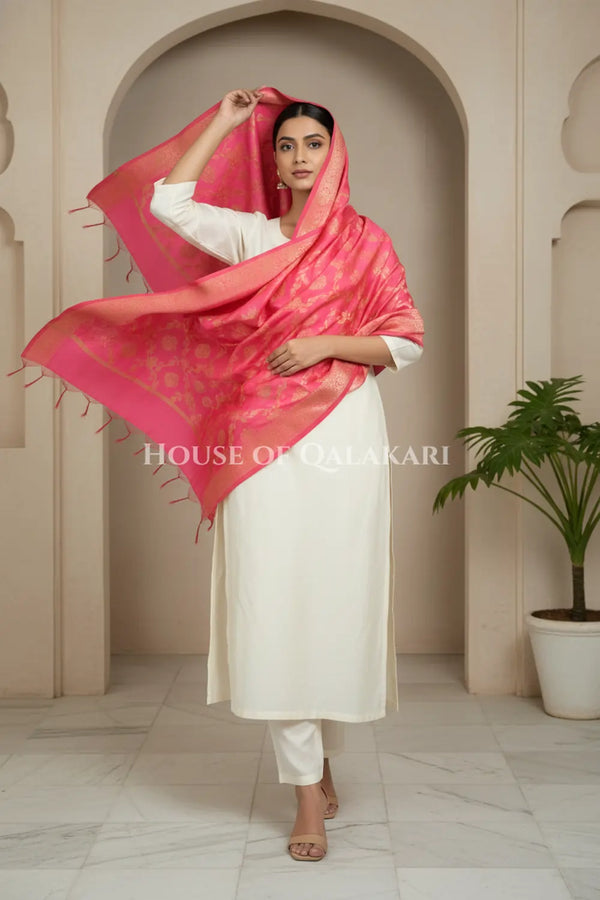 silk dupatta 0250 dramatic pose
