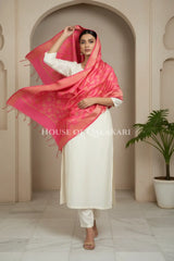 silk dupatta 0250 dramatic pose