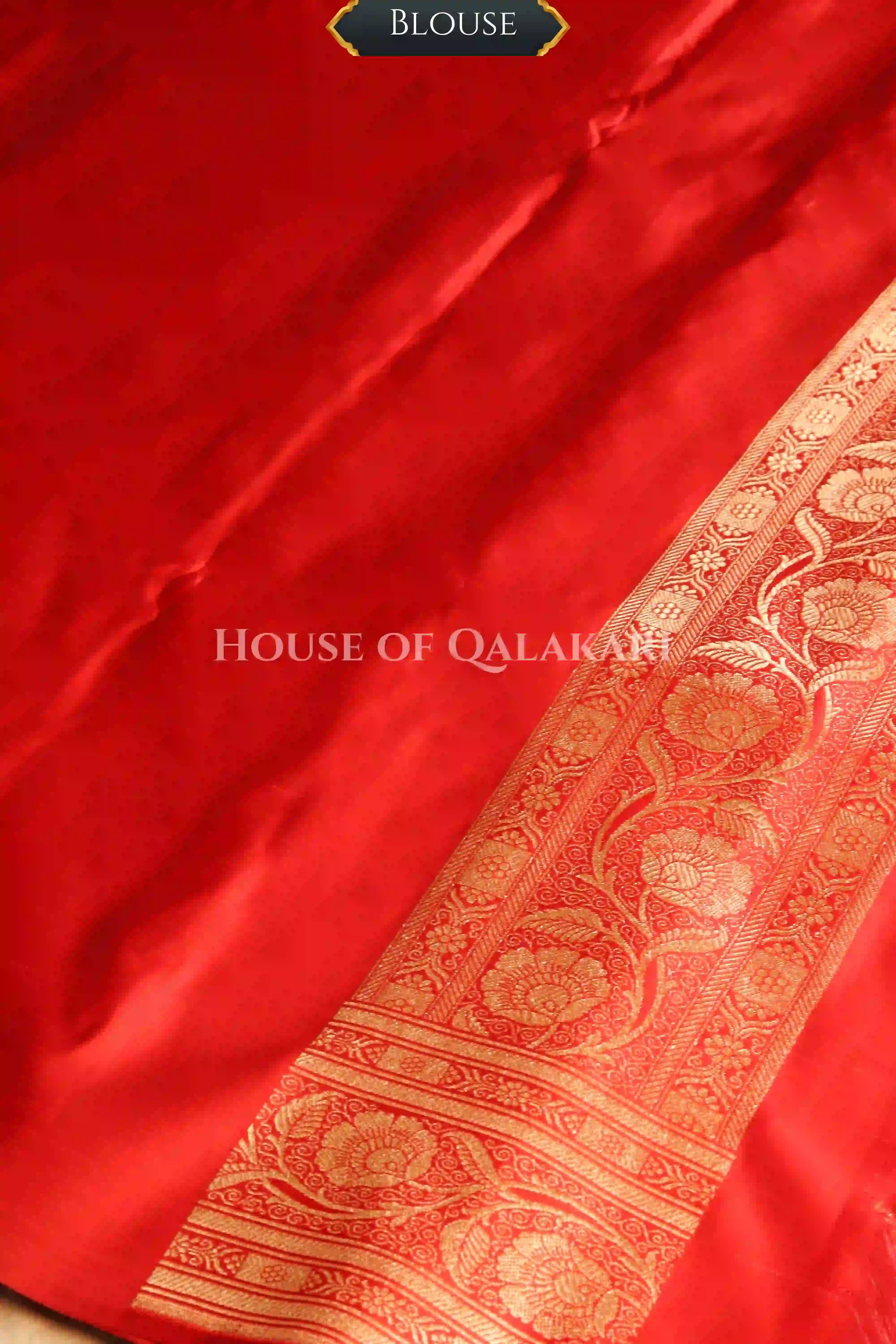 Double Katan Silk Saree blouse