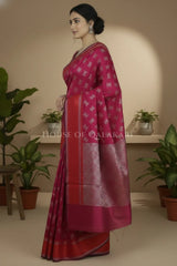 mulmul cotton patola saree 0435 side pose