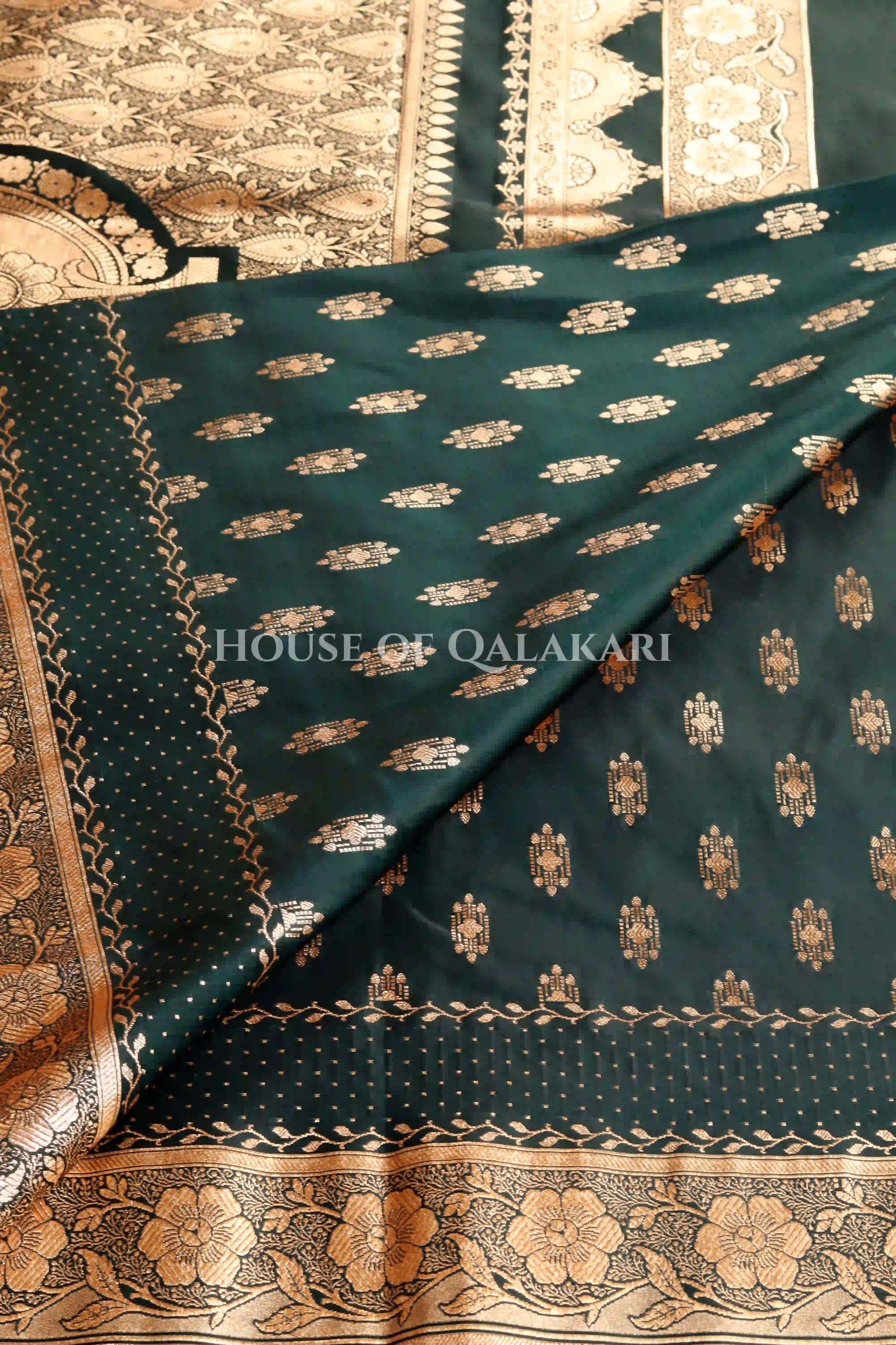 Double Katan Silk Saree border