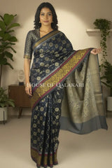 Mulmul cotton patola Saree front pose