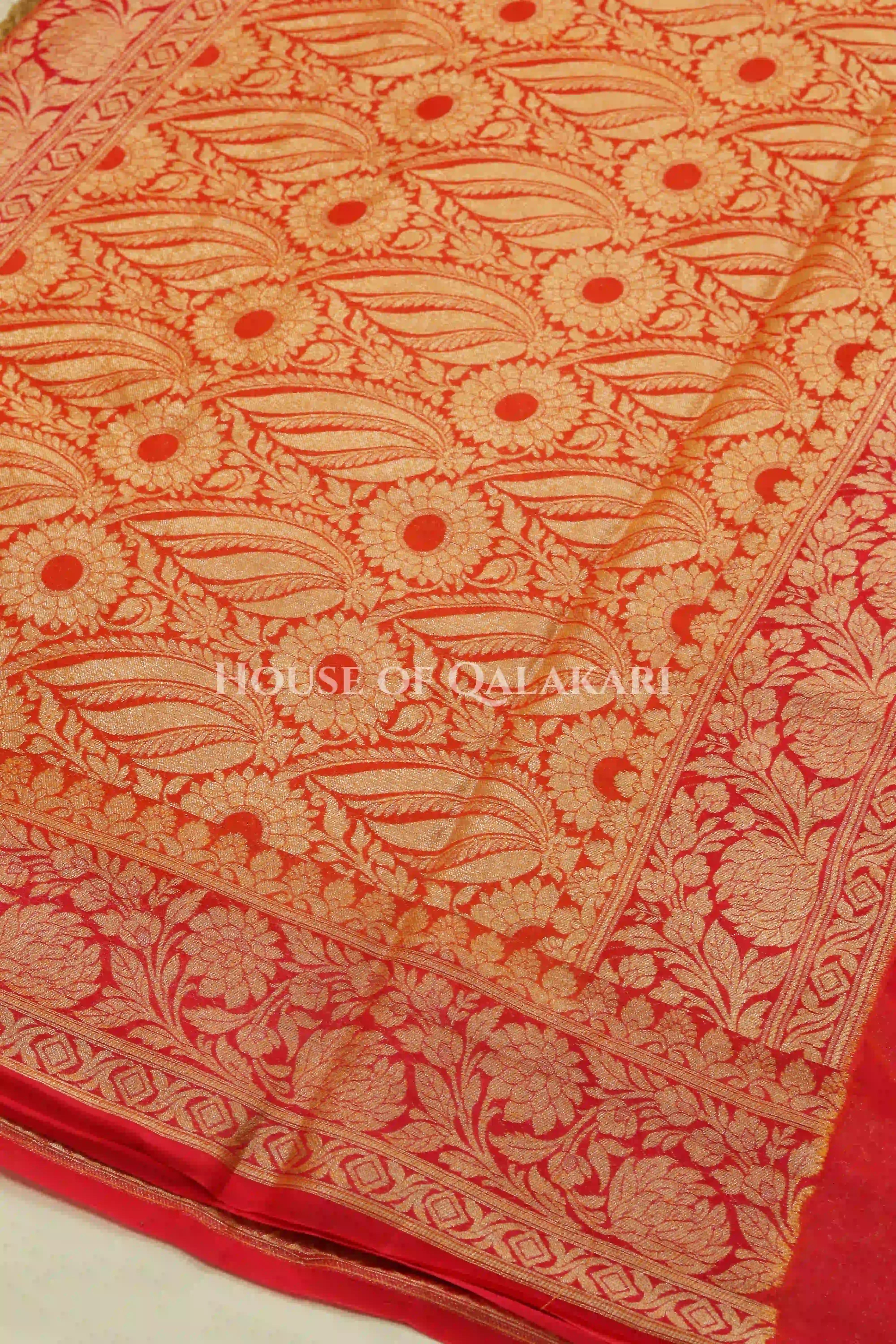 Khaddi Georget Silk Saree Pallu