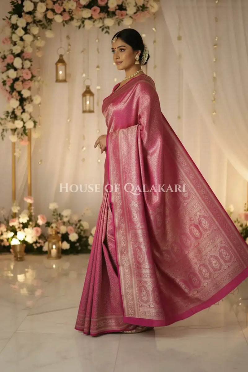 Pure Silk Saree side pose