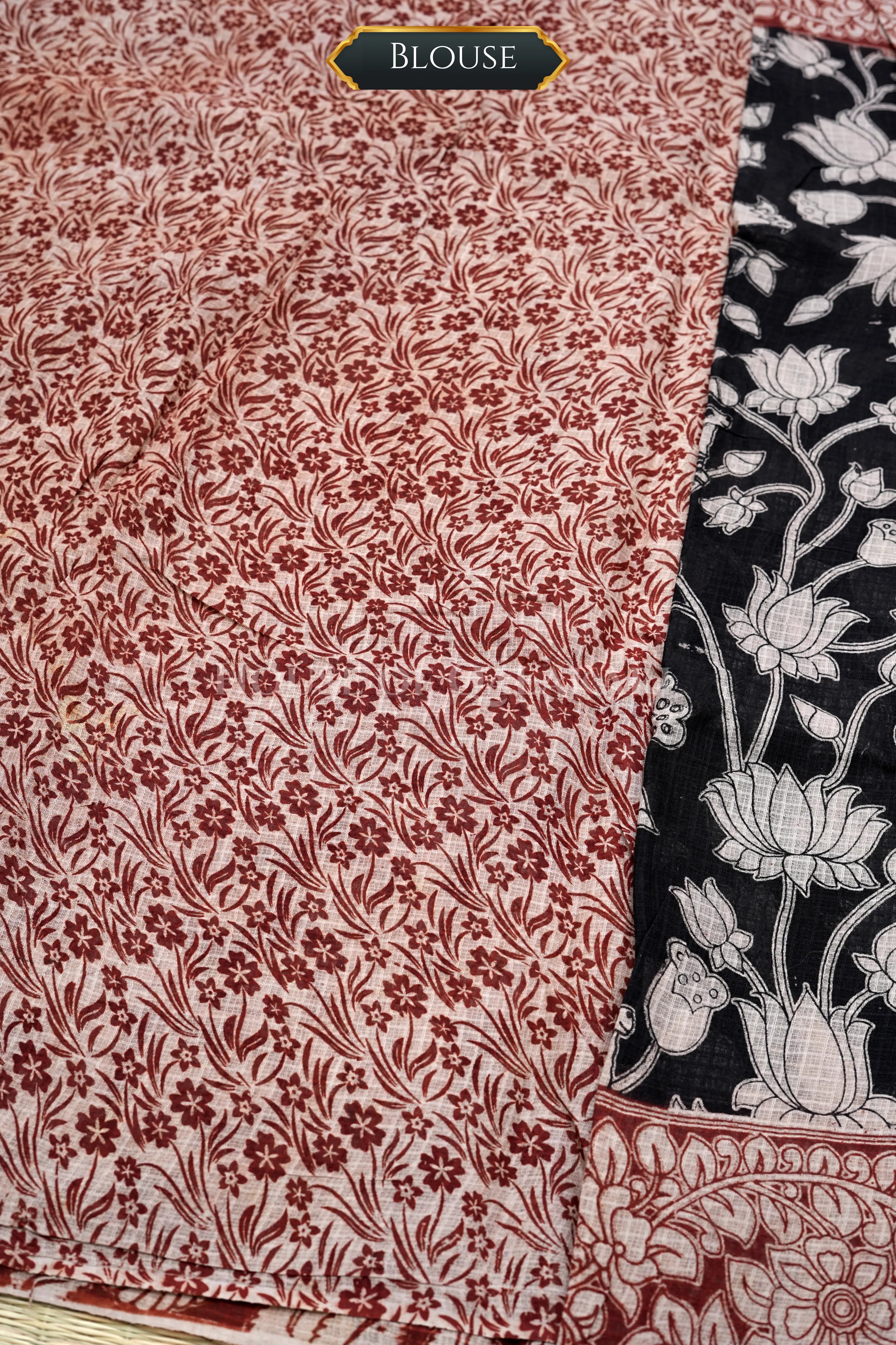 kota cotton kalamkari saree 0451 blouse