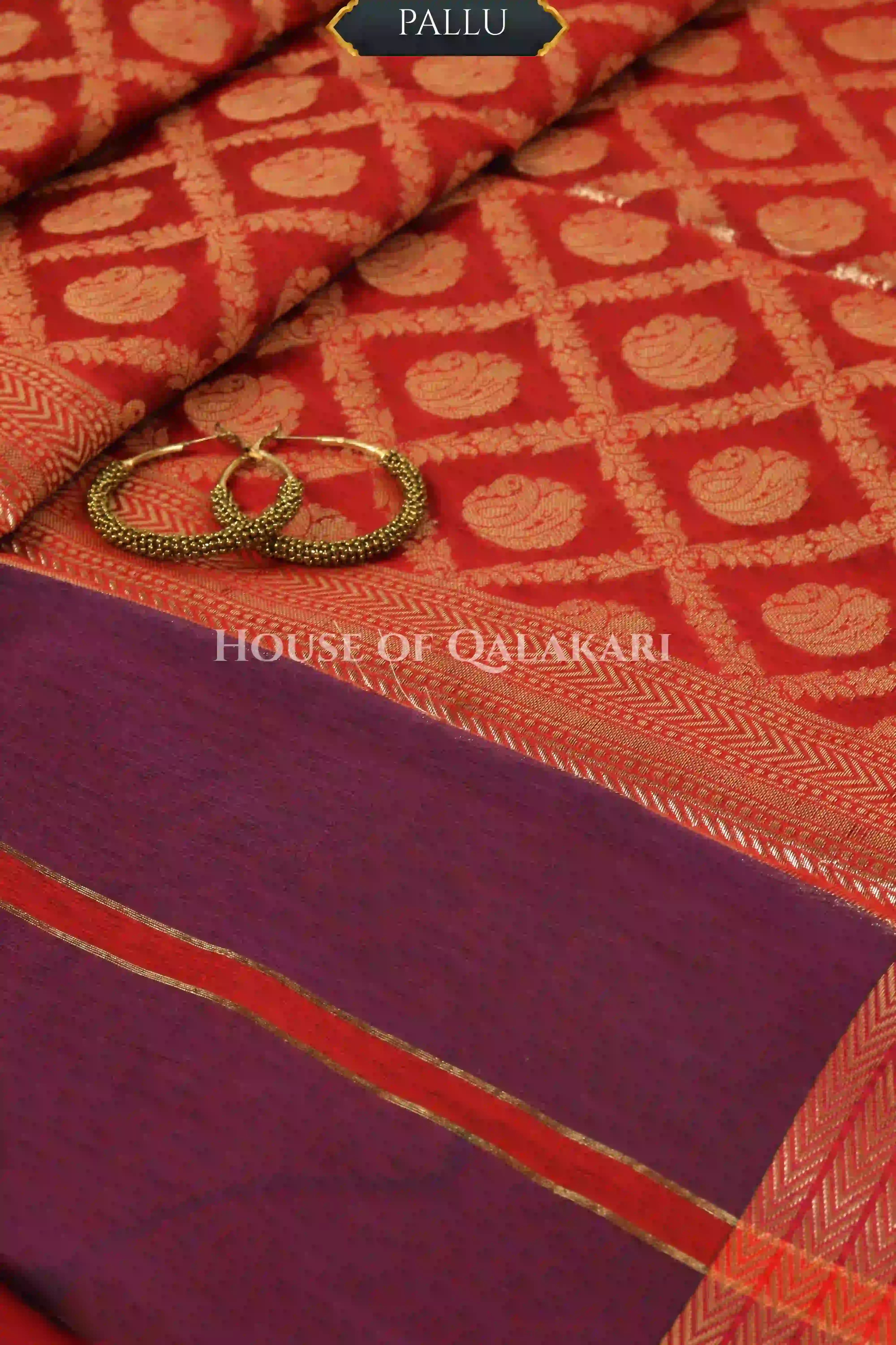 chanderi cotton saree pallu