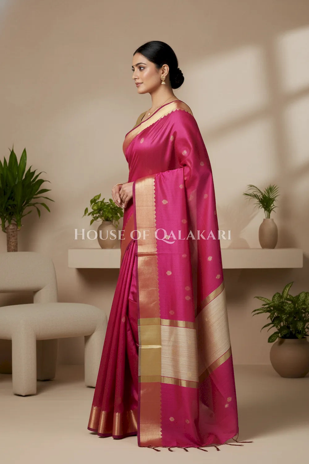 cotton saree 0346 side pose