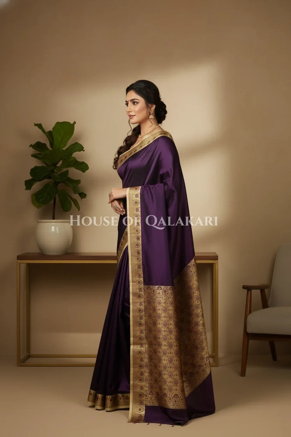 Silk Saree side pose