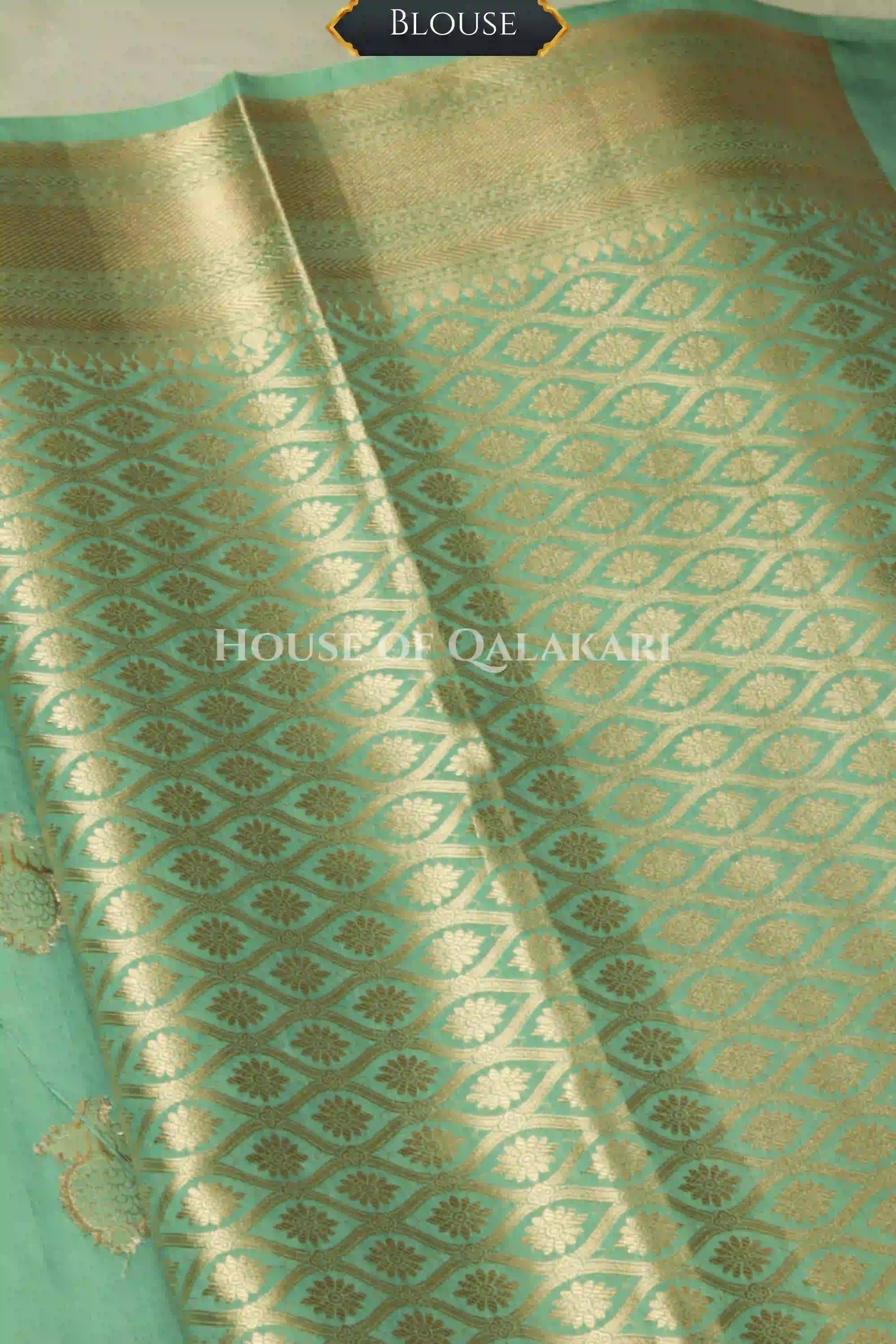 chiniya pure silk saree blouse