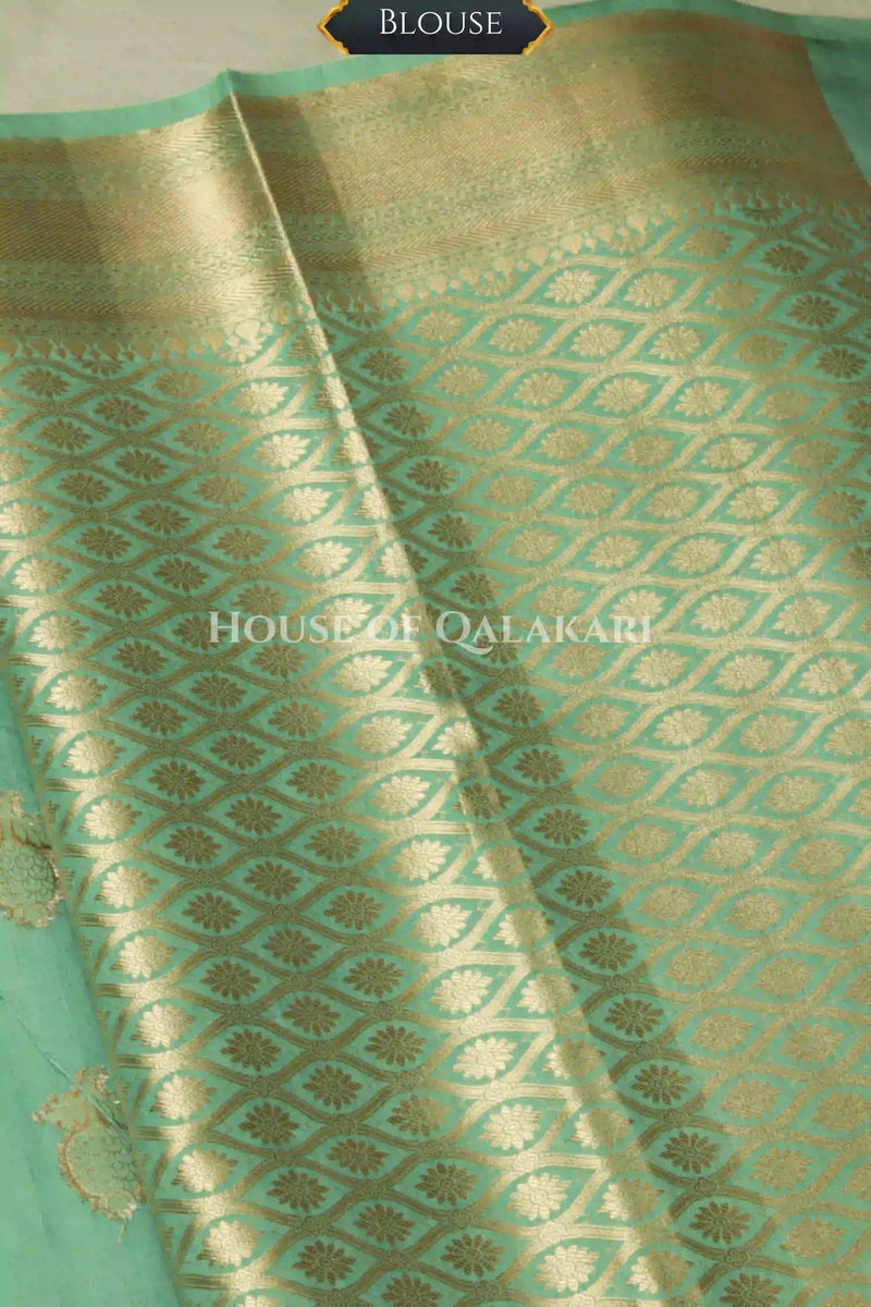 chiniya pure silk saree blouse