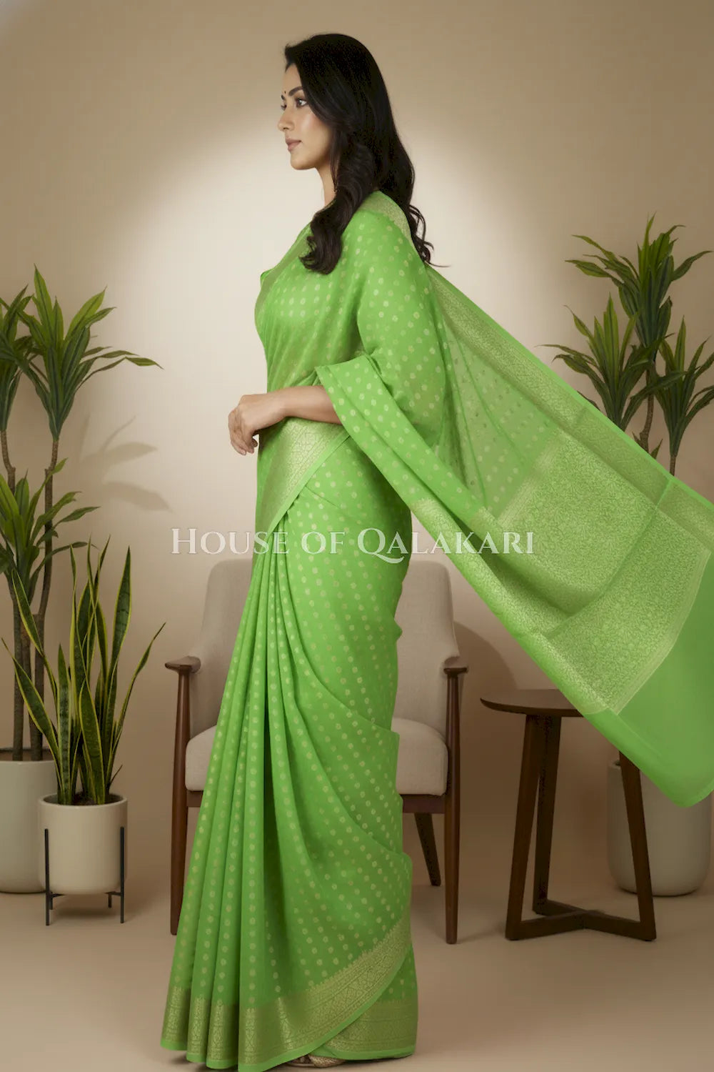 cotton saree 0357 side pose