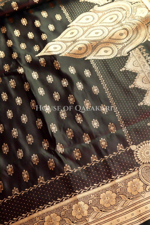 Double Katan Silk Saree body