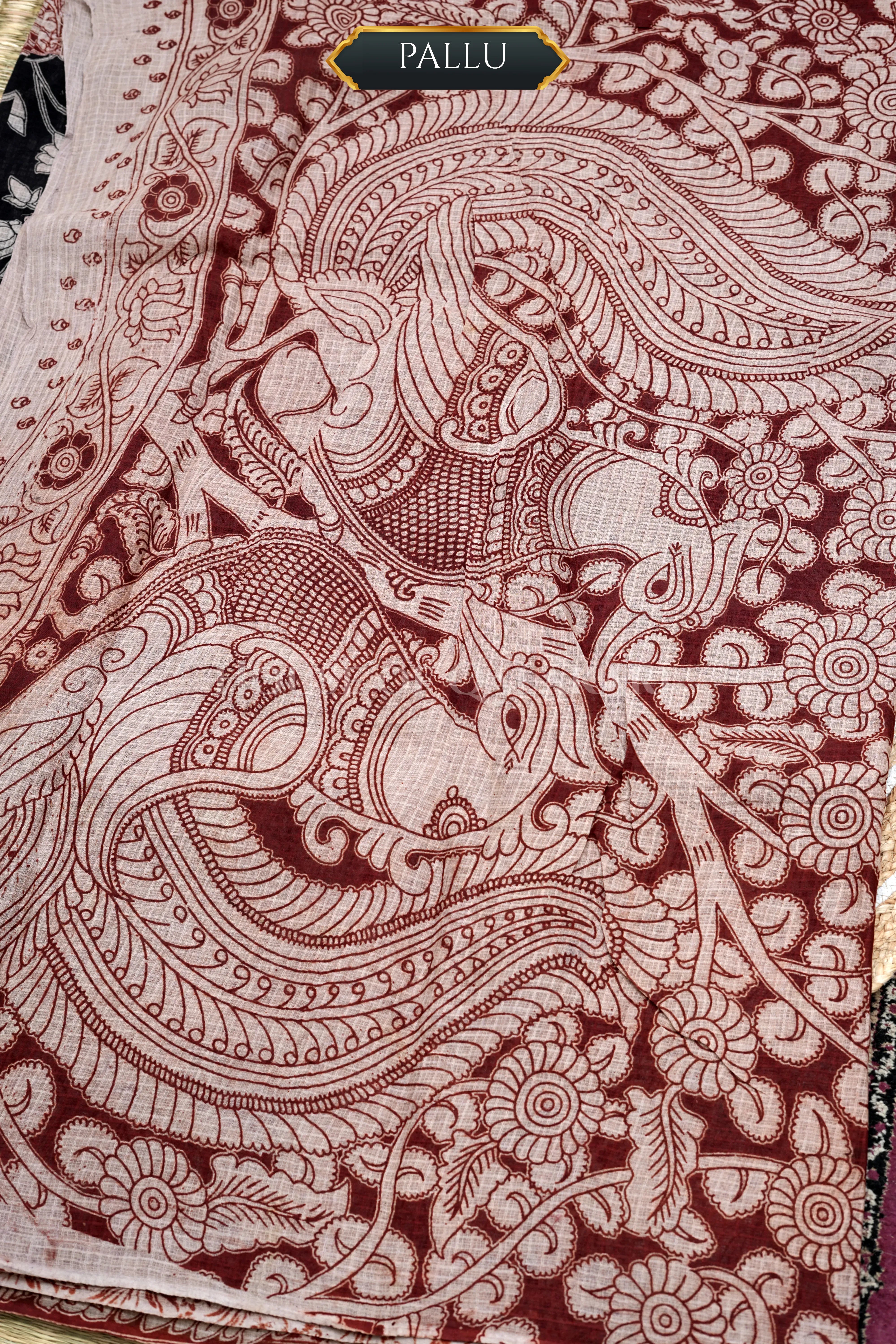 kota cotton kalamkari saree 0451 pallu