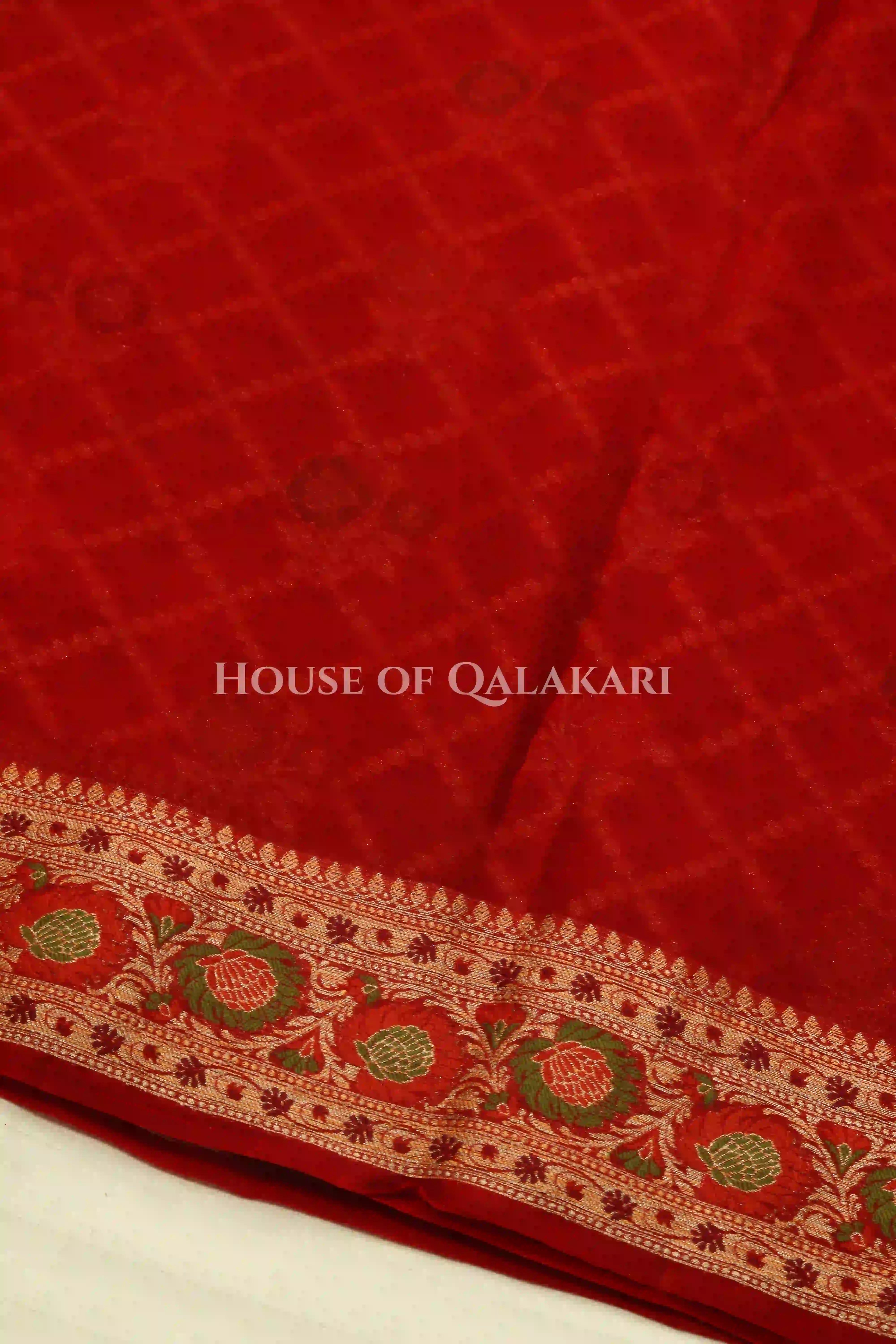 Khaddi Georget Silk Saree Blouse