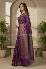 mulmul cotton patola saree 0428 side pose