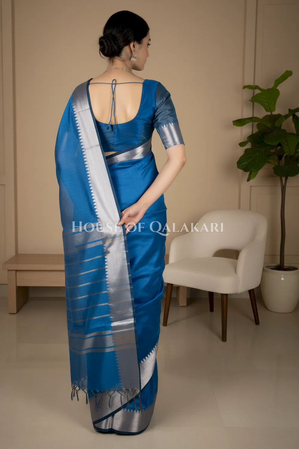 cotton saree 0334 back pose