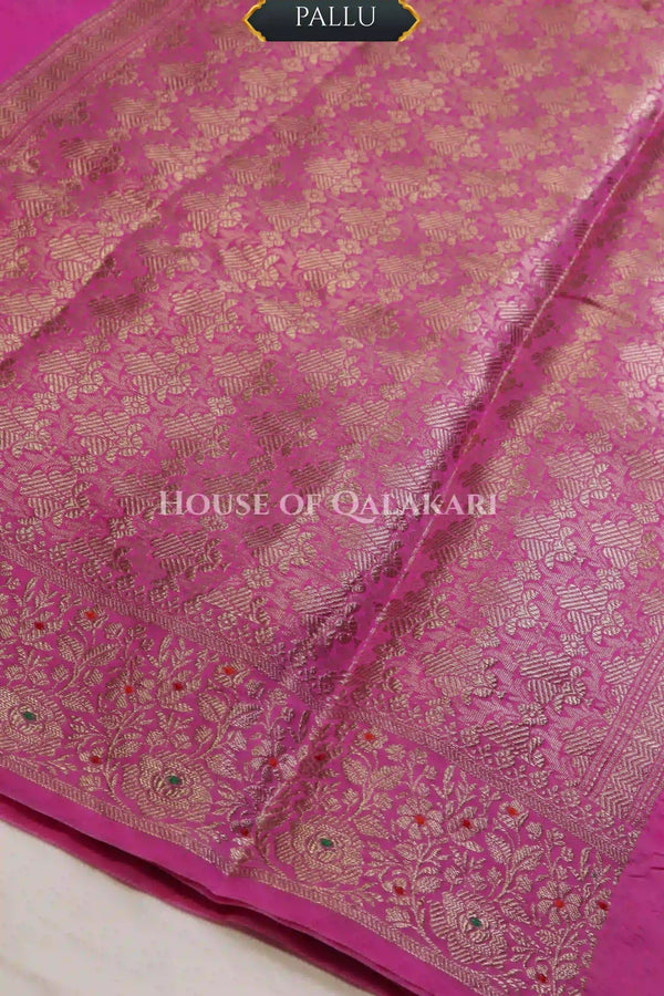 moonga silk saree pallu