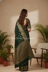 Cotton Saree back pose
