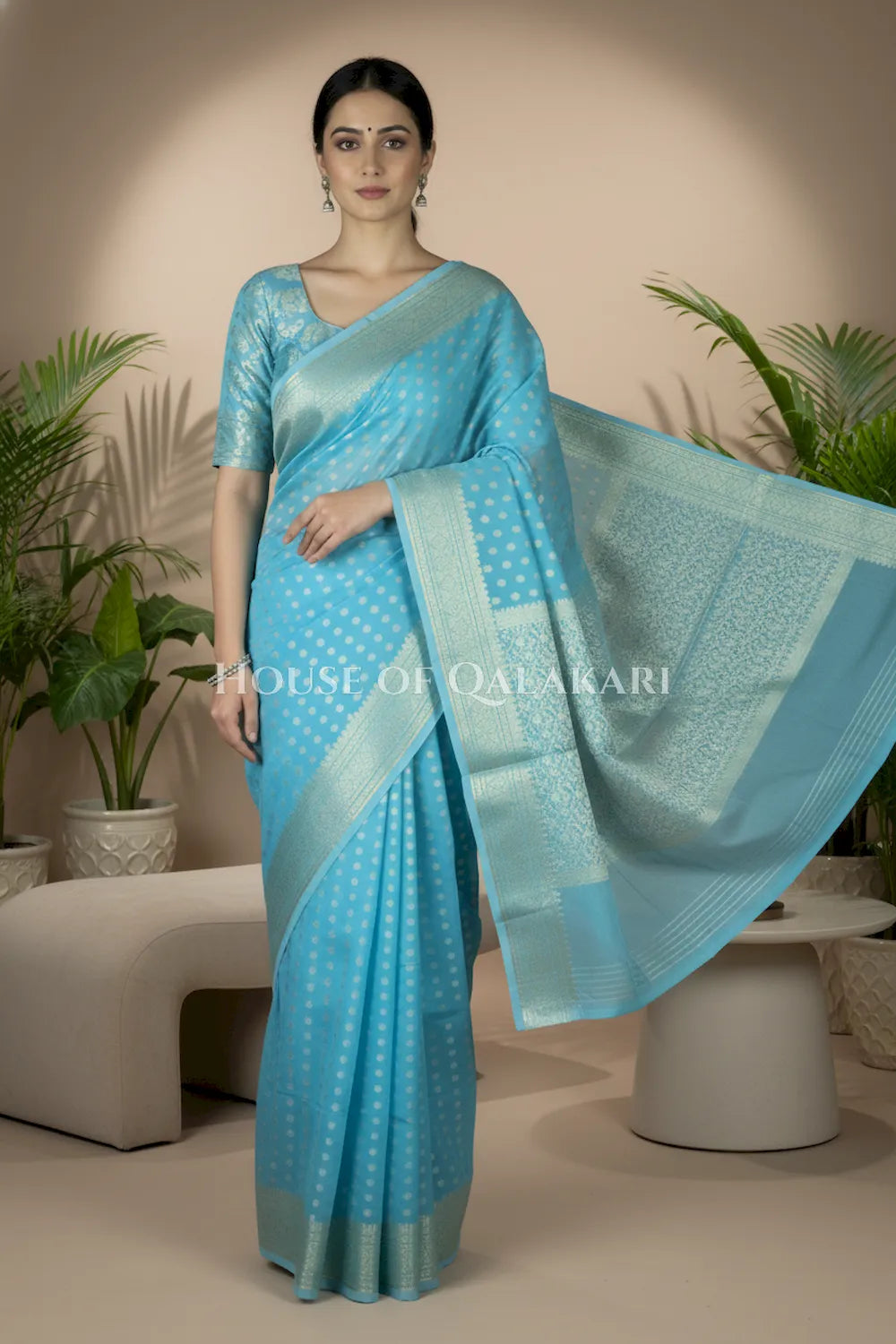 cotton saree 0355 front pose