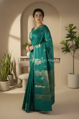 Mango Silk Saree side pose