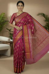 mulmul cotton patola saree 0426 front pose