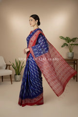mulmul cotton bagru saree 411 side pose