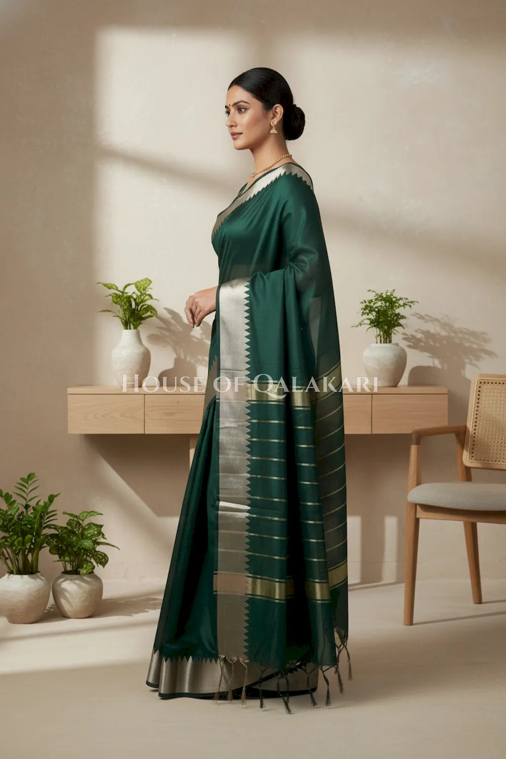 cotton saree 0333 side pose