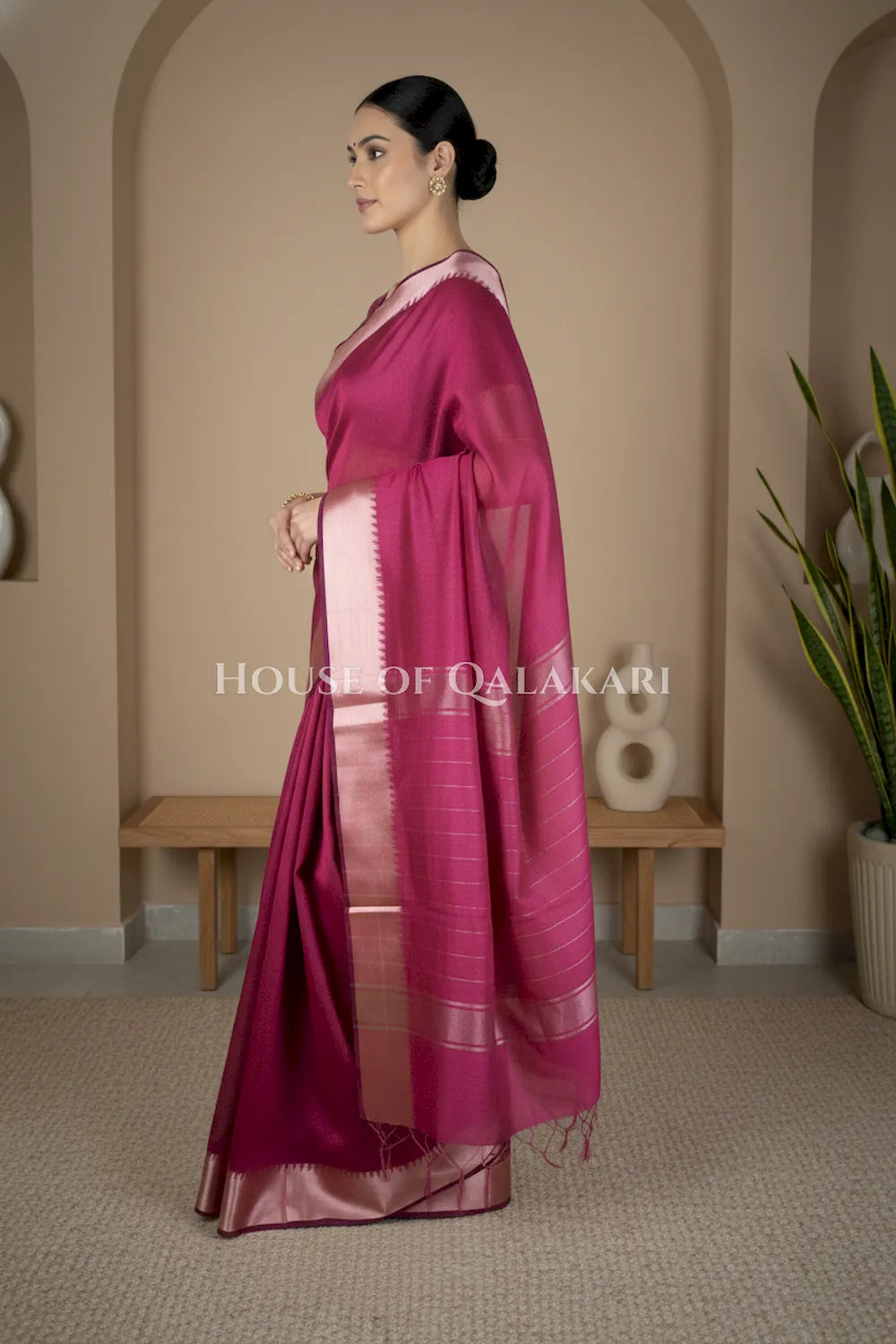 cotton saree 0339 side pose