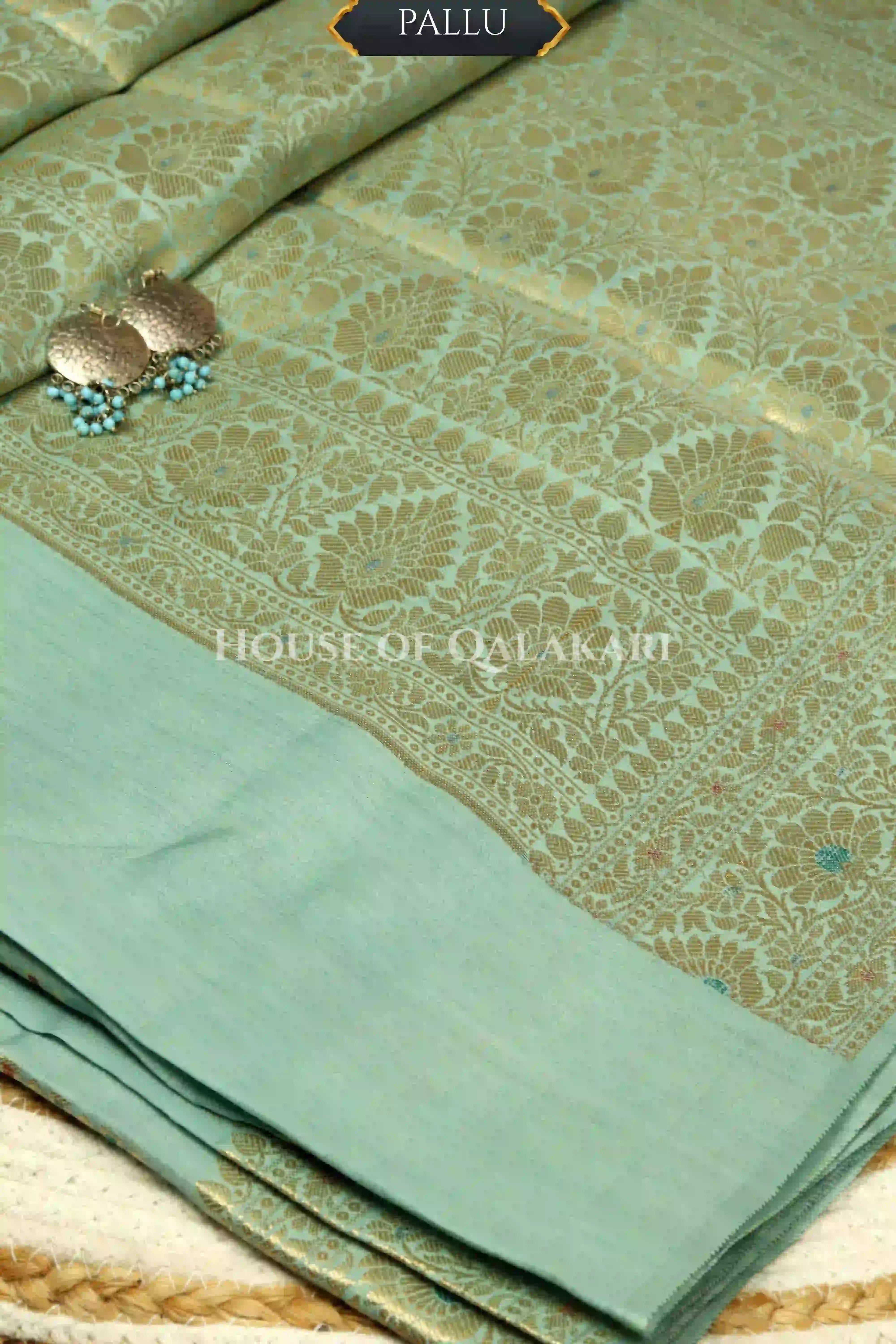 chiniya pure silk saree pallu
