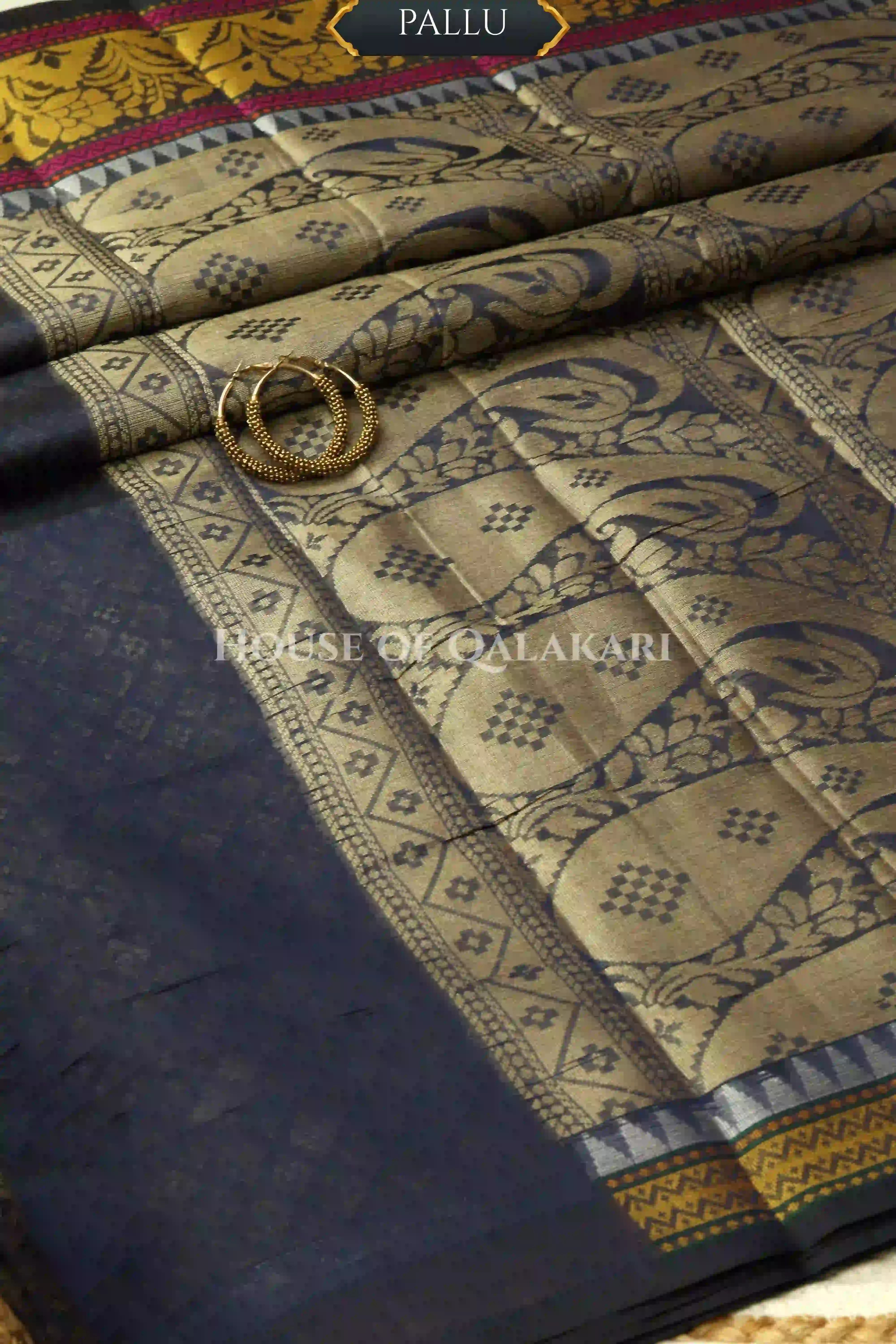 Mulmul cotton patola Saree pallu