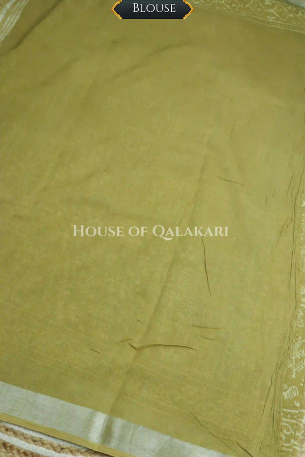 linen cotton saree 493 blouse