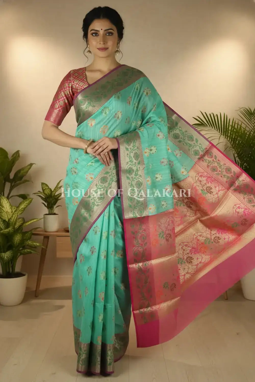 Cotton Saree front pose