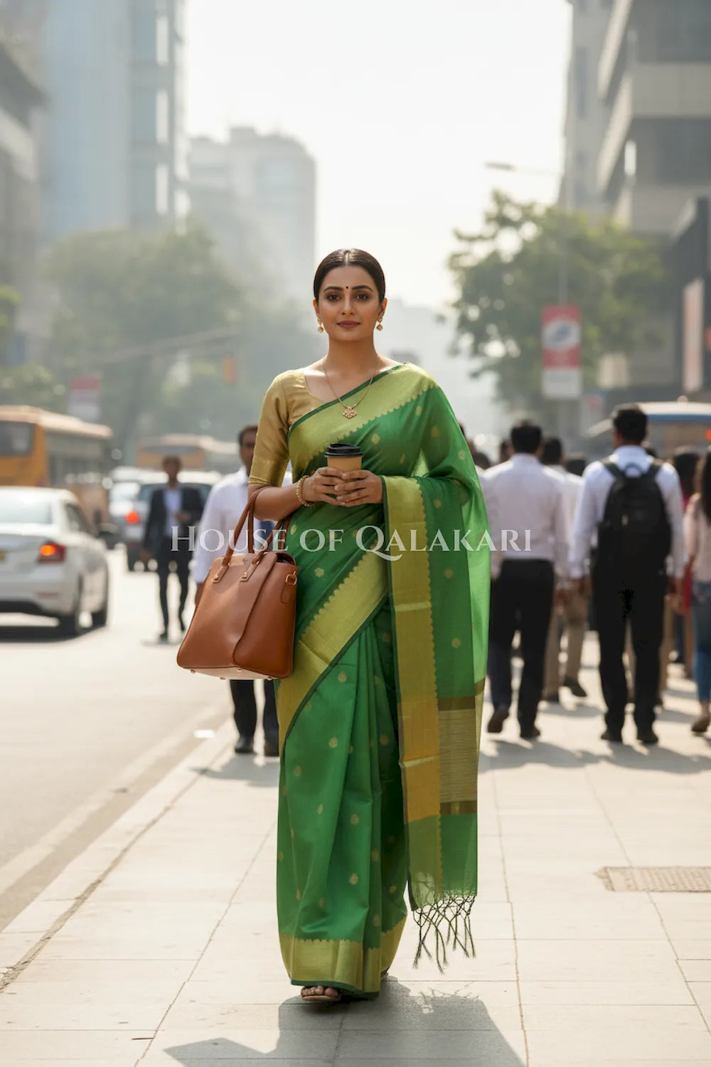 cotton saree 0348 outdoor pose