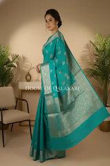 Monga Silk Saree side pose