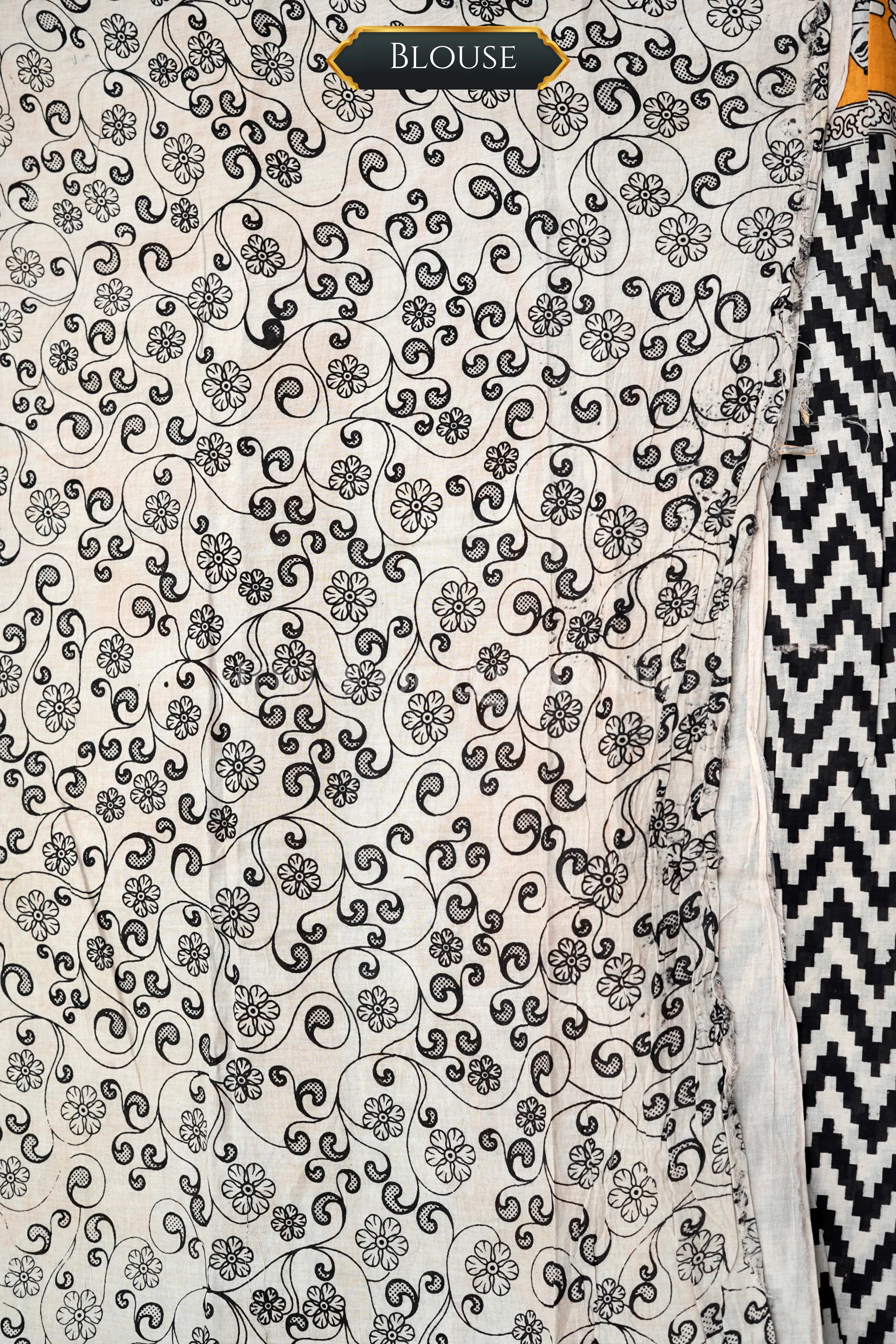 cotton kalamkari saree 0454 blouse