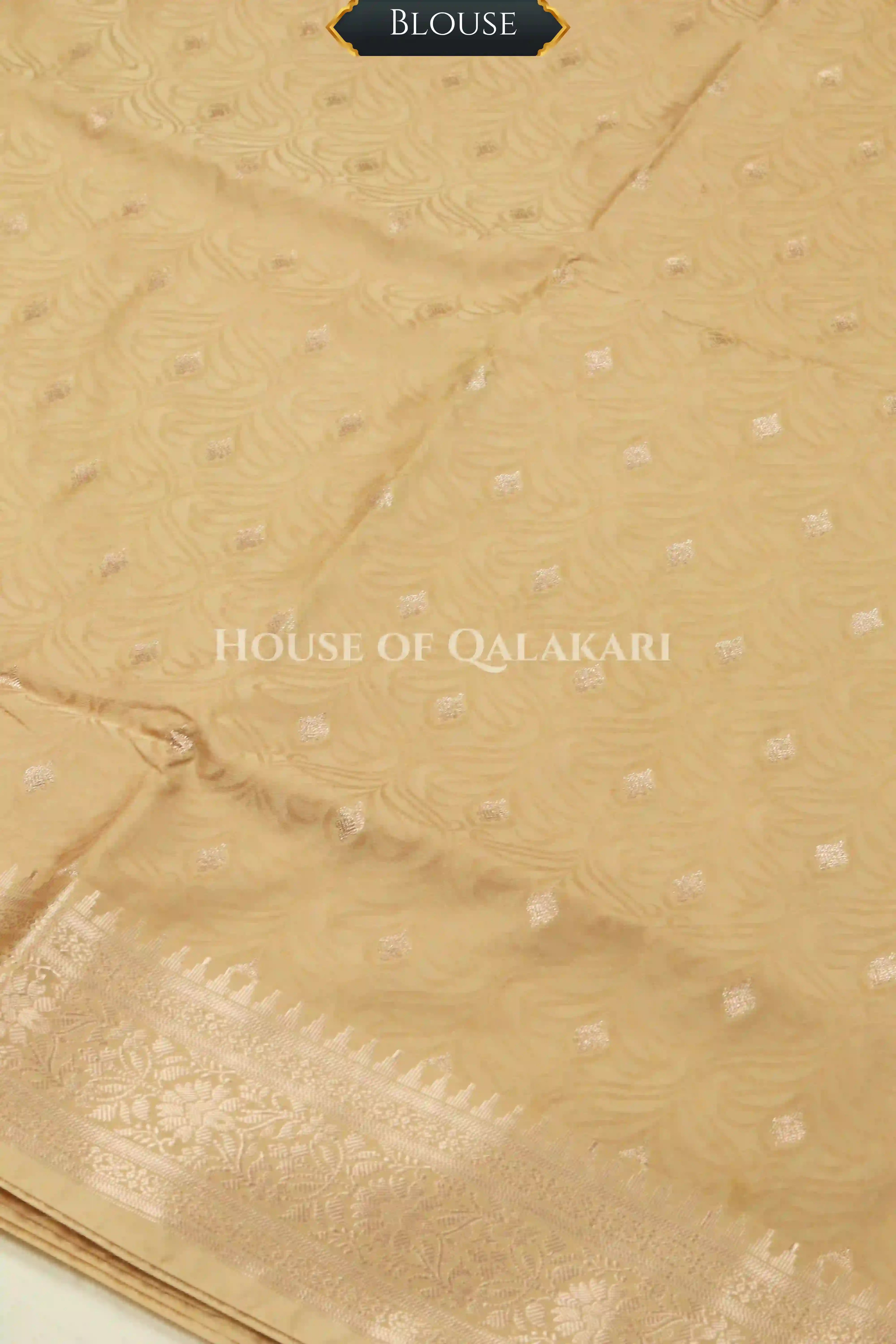 Mushroom silk Saree blouse
