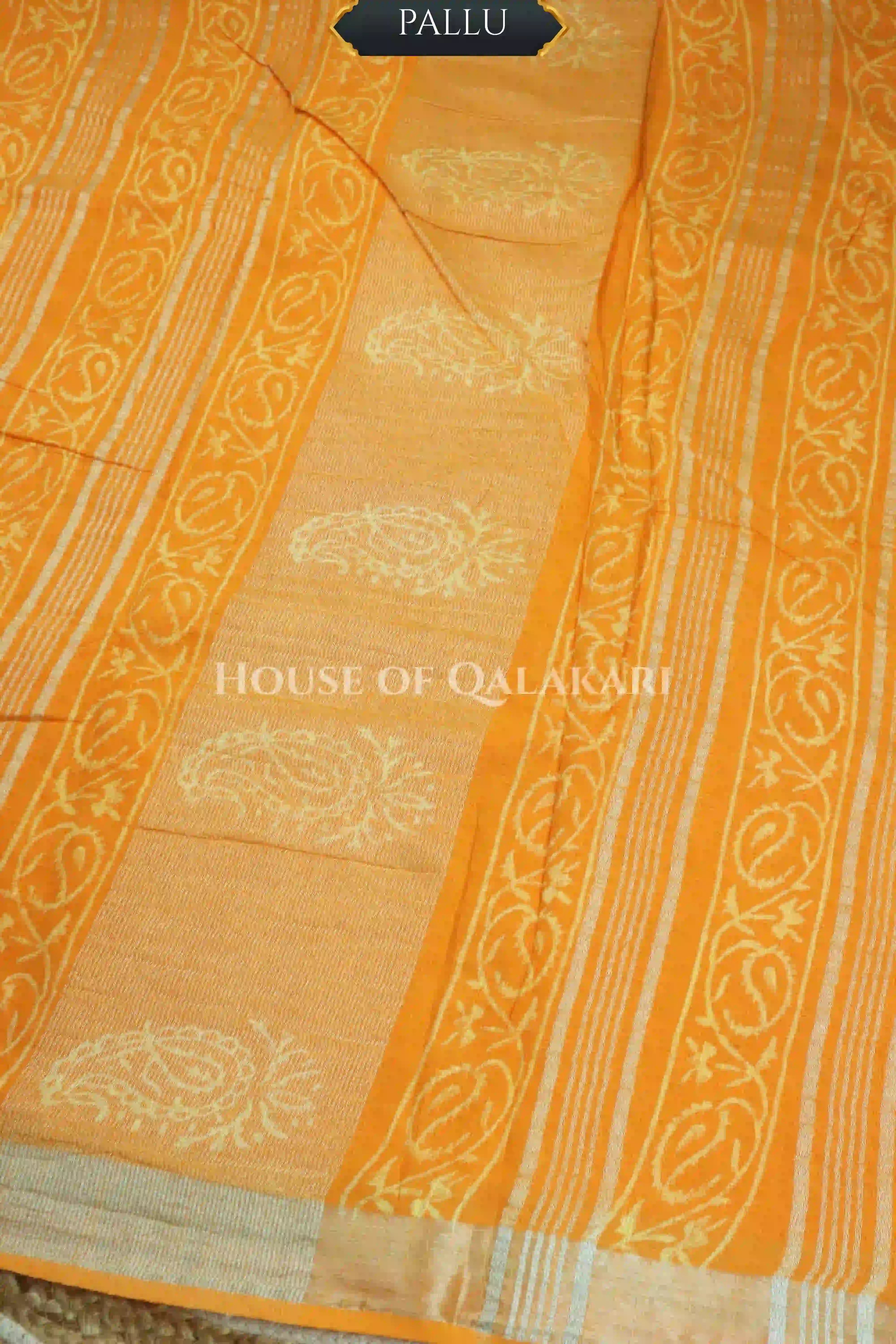 linen cotton saree 487 pallu