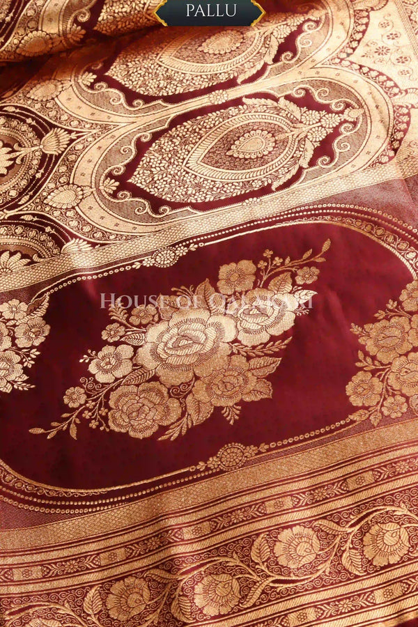 Double Katan Silk Saree pallu