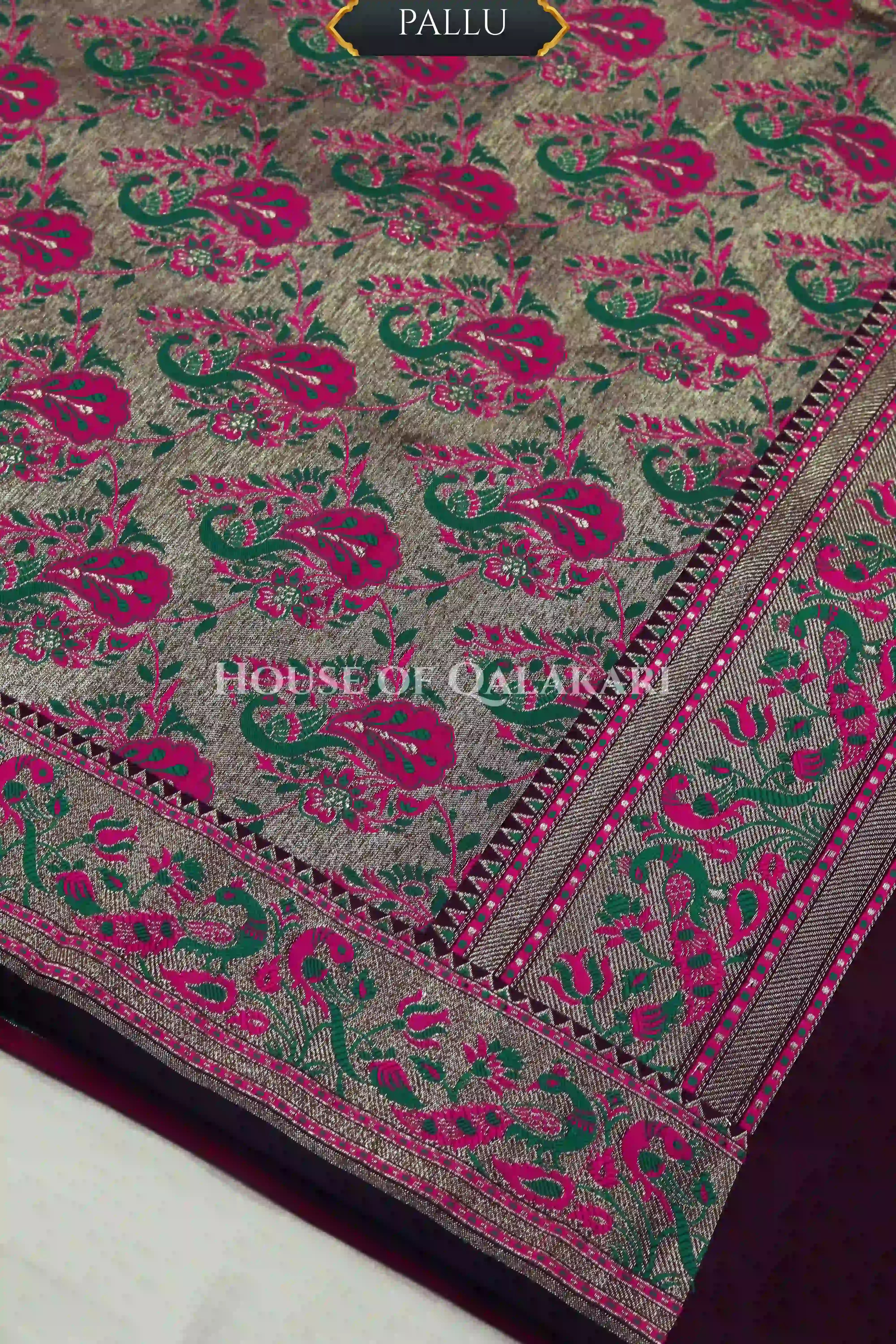 Satan Silk Saree pallu